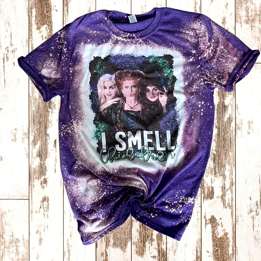I smell children bleached graphic unisex shirt